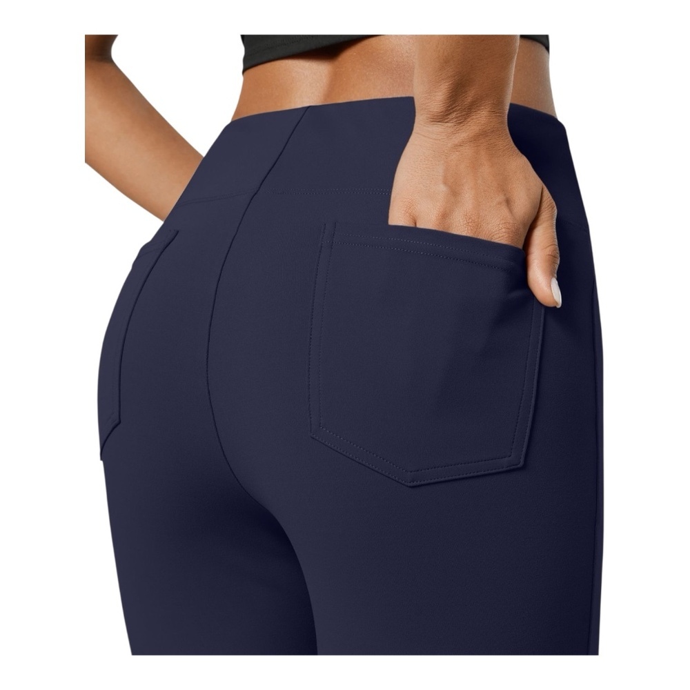 Halara Flex SculptKnit Flare Work pant, Small Reg, NWT, Dress Blues - Picture 10 of 12